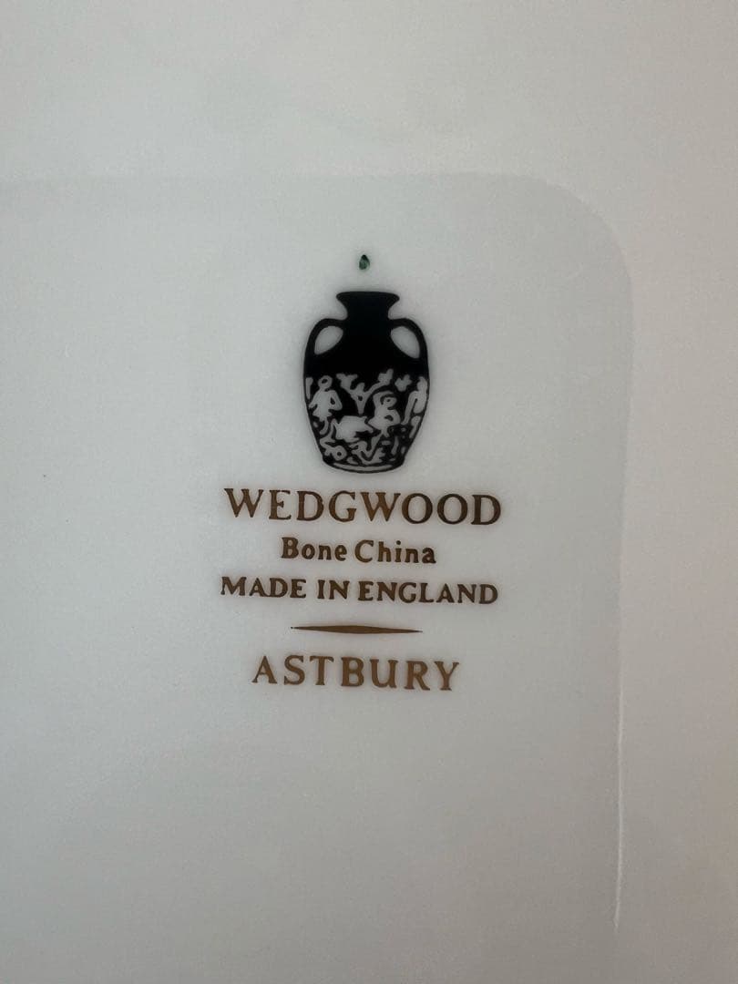【希少】ウェッジウッド アストバリー ブラック プレート 2枚セット 黒壺