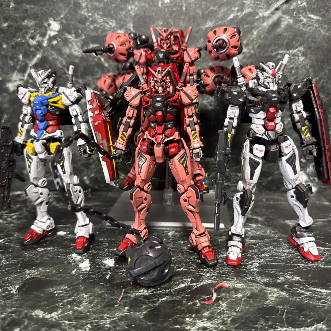 HG 赤いガンダム ビット6個装備 塗装完成品 ガンプラ ジークアクス