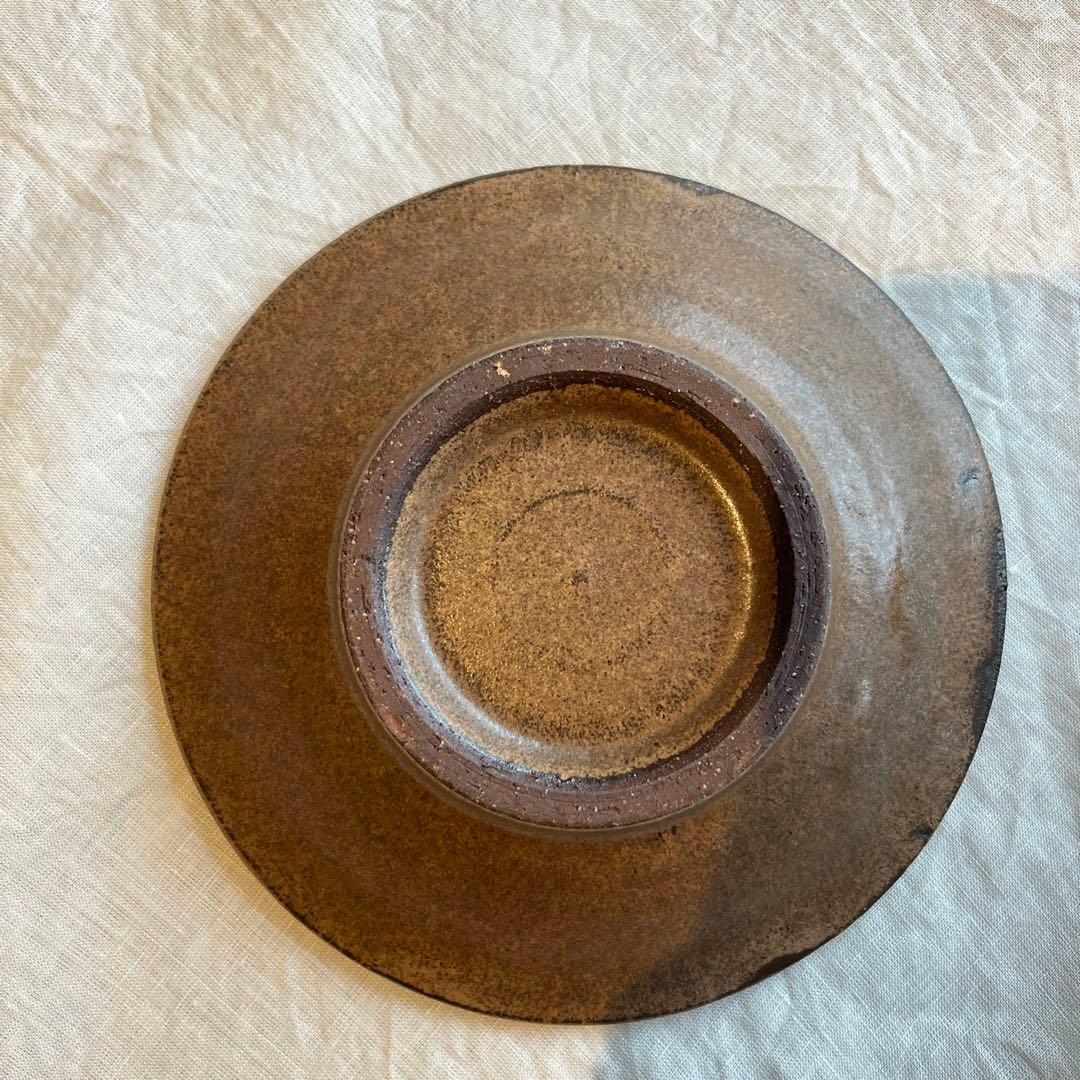 小澤基晴 ブロンズ釉 6寸しのぎ(そぎ)皿 2枚セット - メルカリ