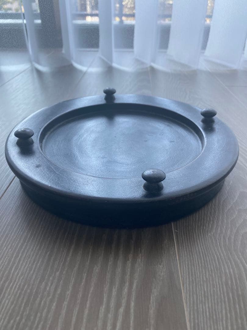 古いガラスドーム木台　 アンティークアトリエ飾り台ショーケース店舗什器