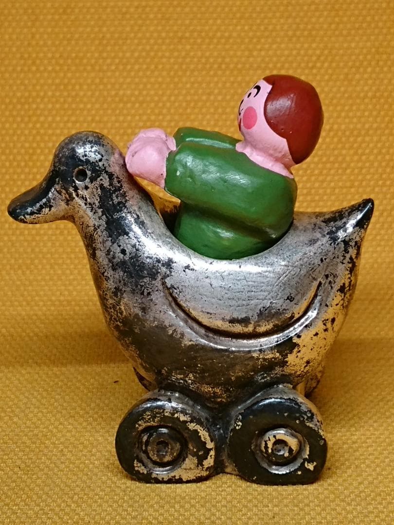人形　アヒル　彫像　ヨーロッパ　置物　インテリア　工芸品　美術品　A2701