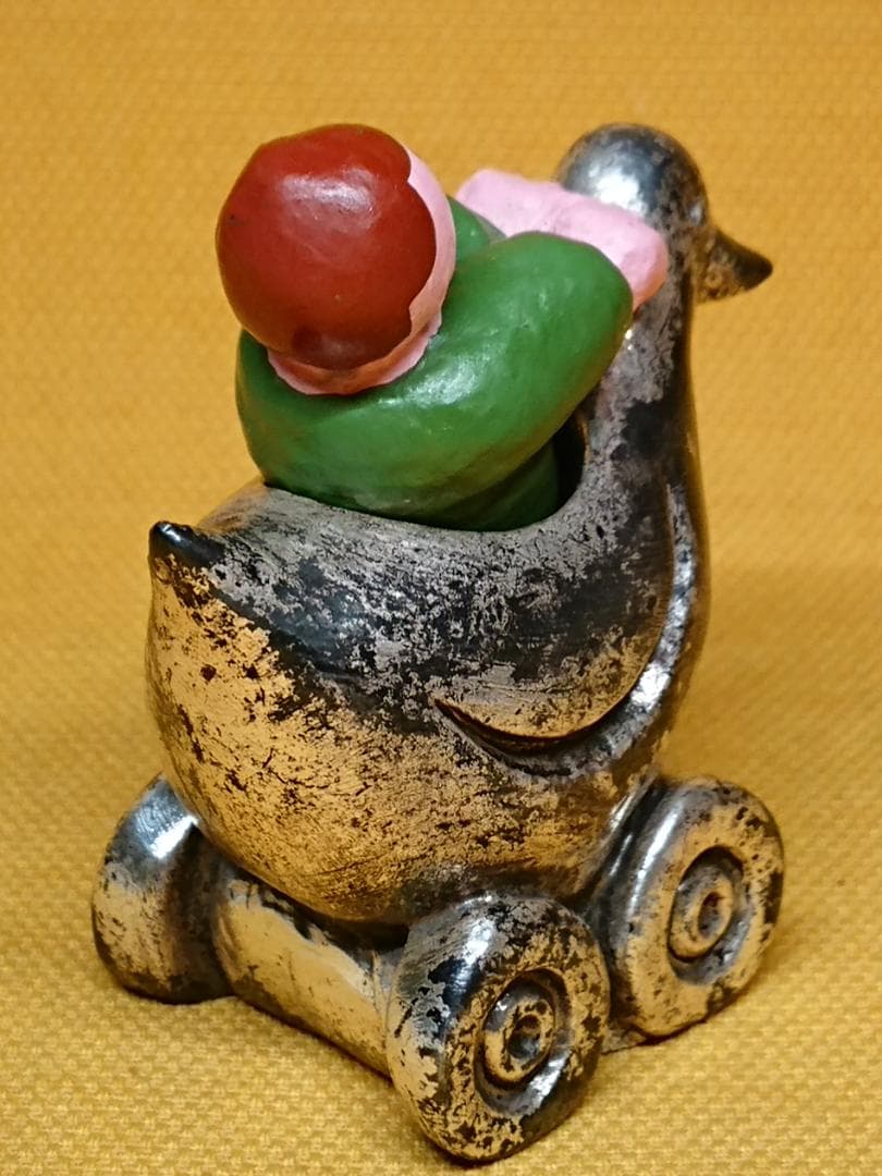 人形　アヒル　彫像　ヨーロッパ　置物　インテリア　工芸品　美術品　A2701