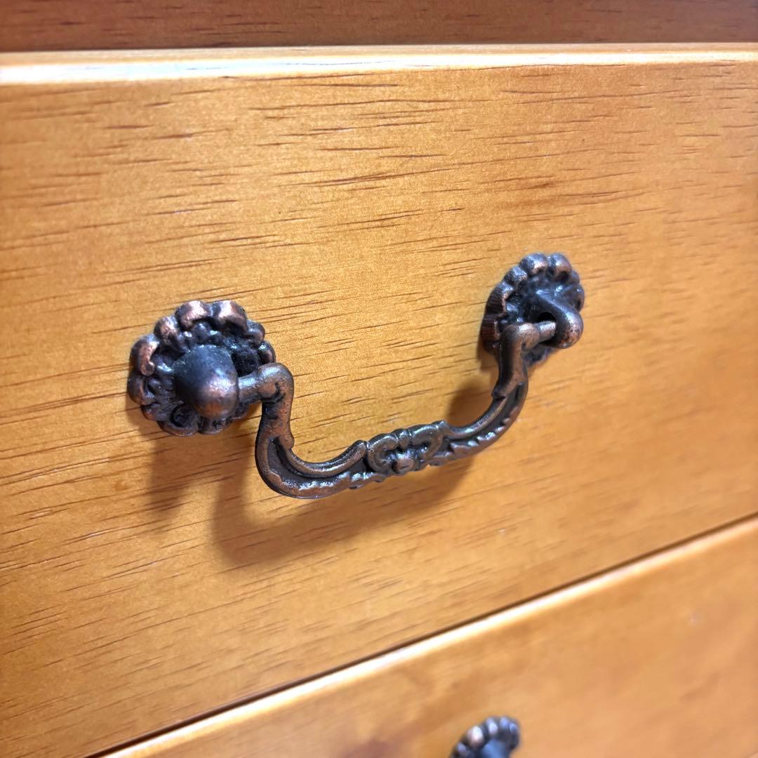 アンティーク調 ライティングビューロー チェスト デスク コンパクト