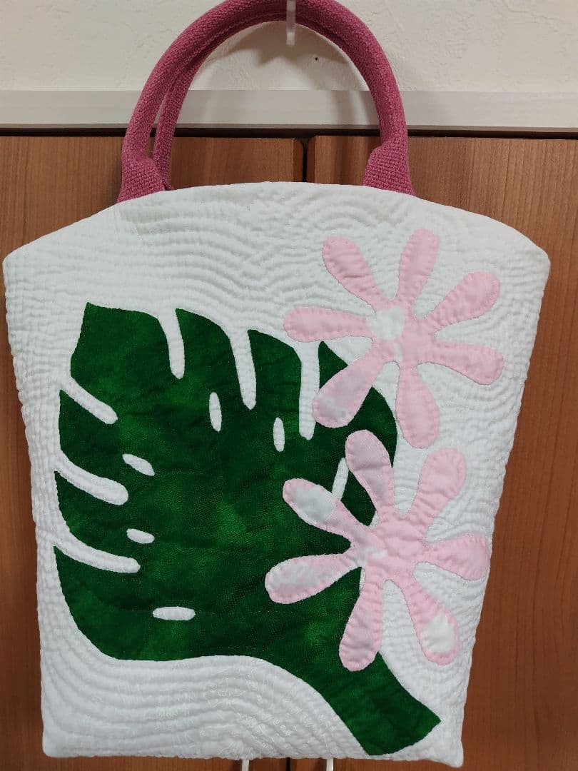 ハワイアンキルトトートバッグ　手づくり