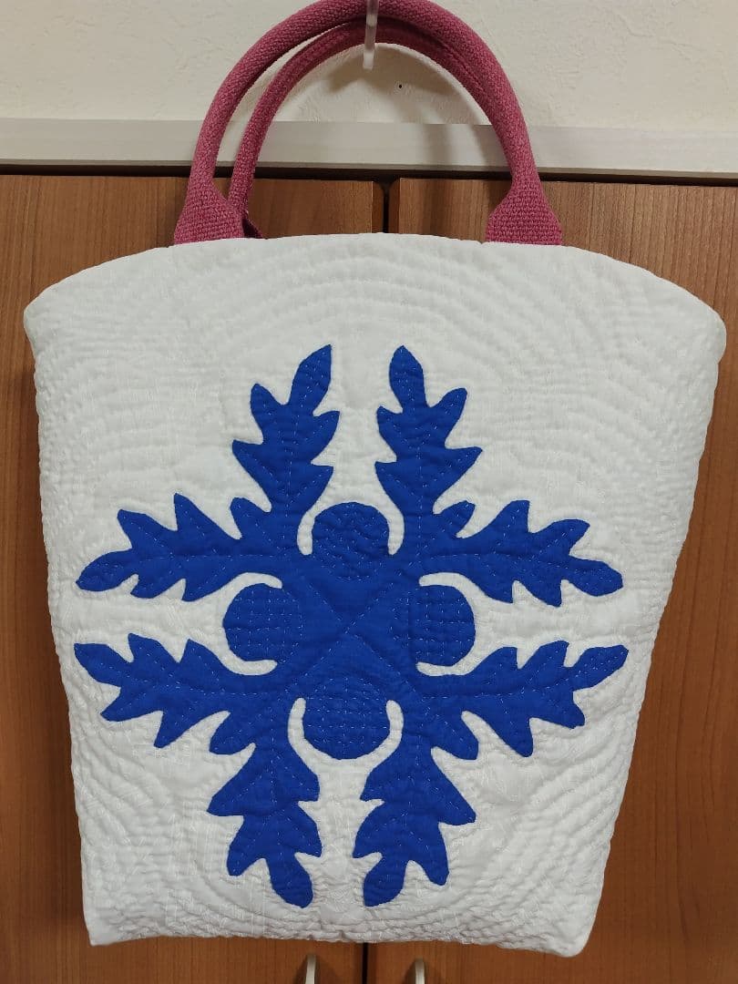 ハワイアンキルトトートバッグ　手づくり