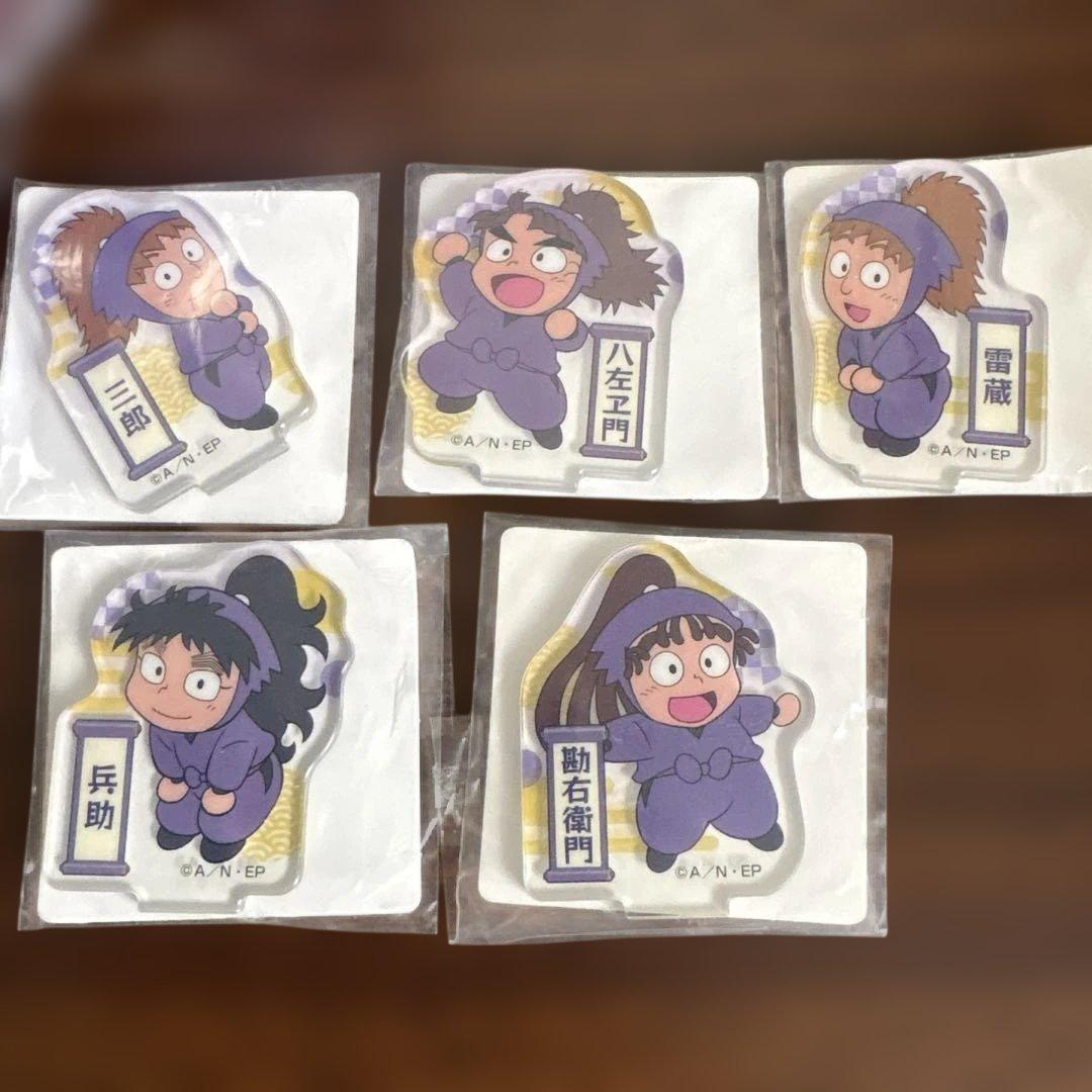 忍たま乱太郎 5年生 もちぴこぬいぐるみ アクスタ ラバーキーホルダー