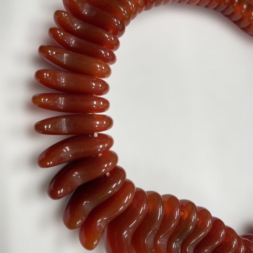 カーネリアン(赤めのう)勾玉　88個セット