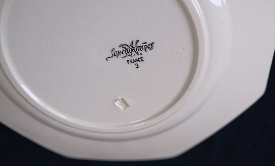 Sarregueminesサルグミンヌオクトゴナル24.5cmプレート フランス