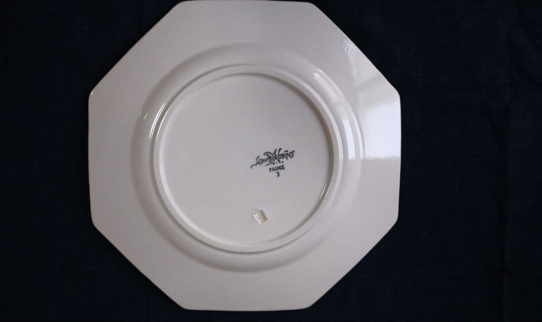 Sarregueminesサルグミンヌオクトゴナル24.5cmプレート フランス