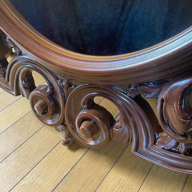 イタリア ヴィンテージ ロココ様式 大型ウォール ミラー ヨーロピアン 壁掛け鏡