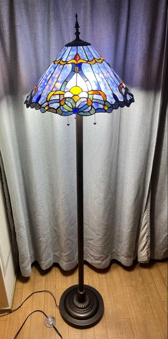 希少　BIEYE 照明　フロアライト　フロアスタンドライト　ステンドグラス