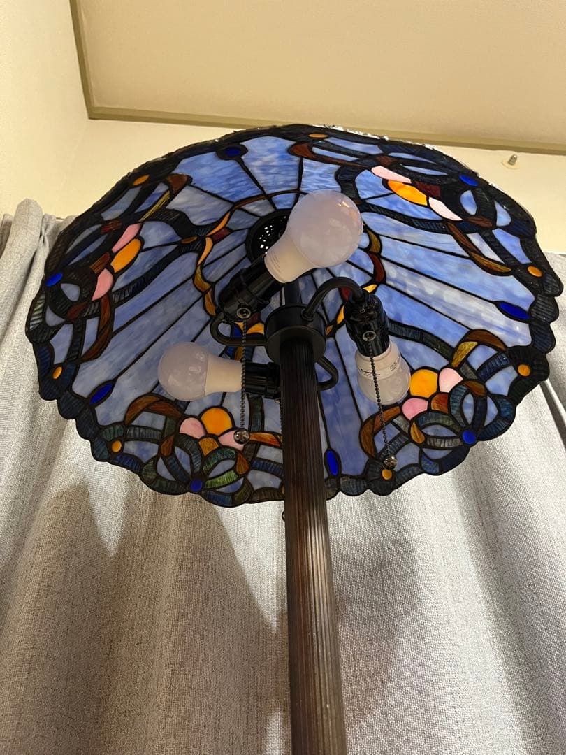 希少　BIEYE 照明　フロアライト　フロアスタンドライト　ステンドグラス