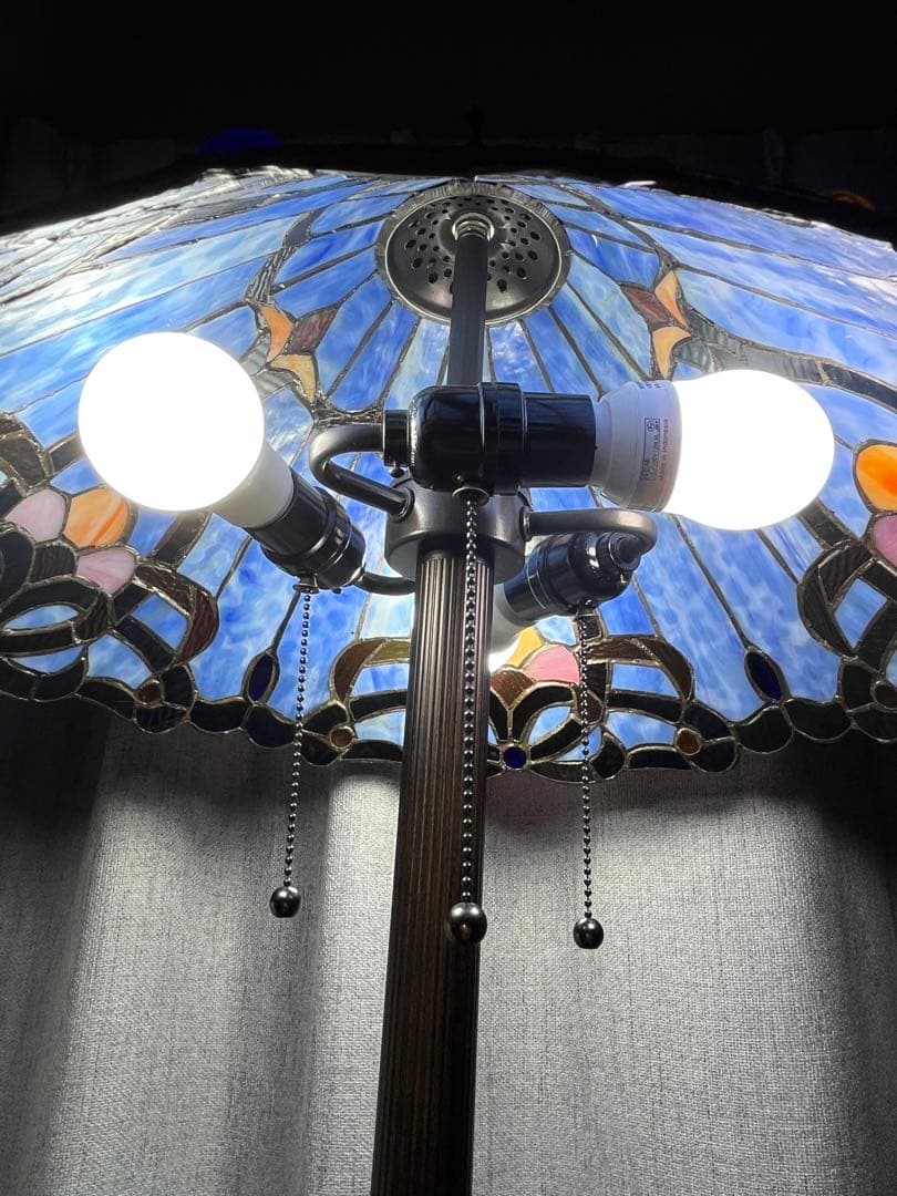 希少　BIEYE 照明　フロアライト　フロアスタンドライト　ステンドグラス