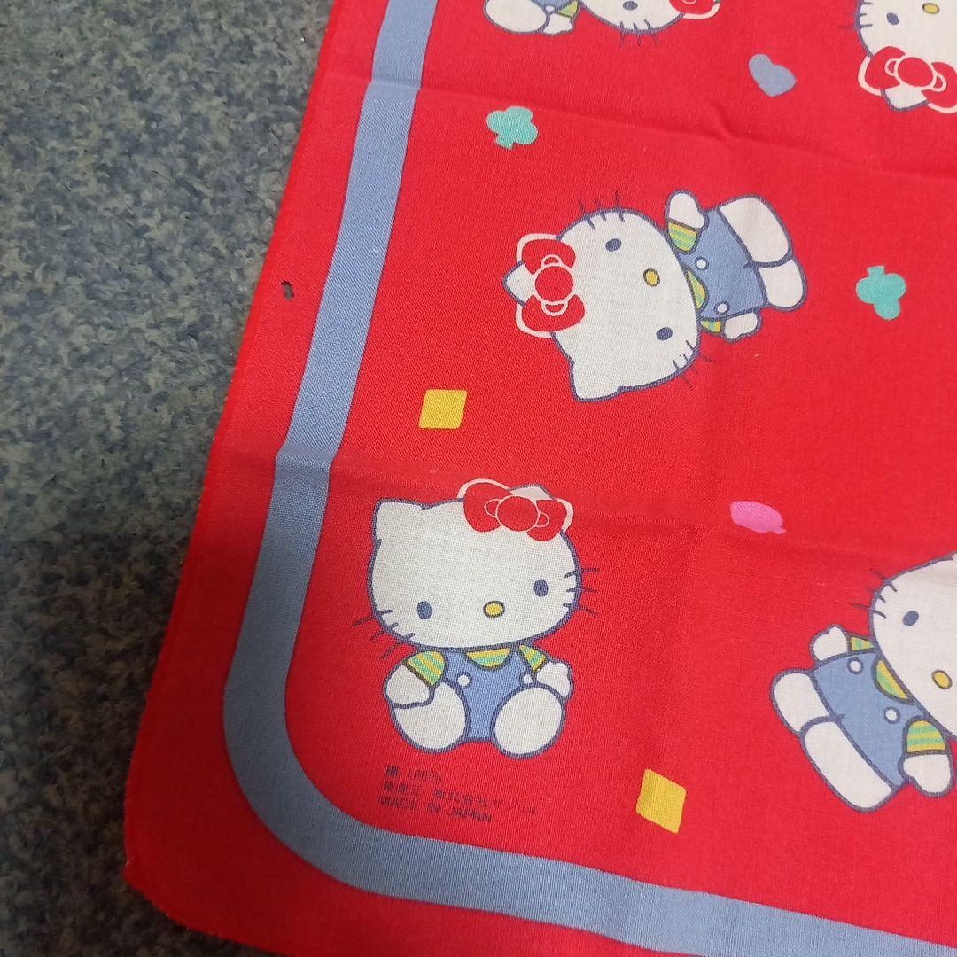ハローキティ キティちゃん ハンカチ 1987 昭和 レトロ 当時物 平成