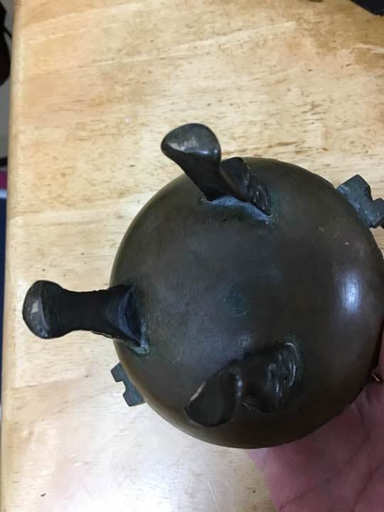 銅炉 清時代 香道具 古銅