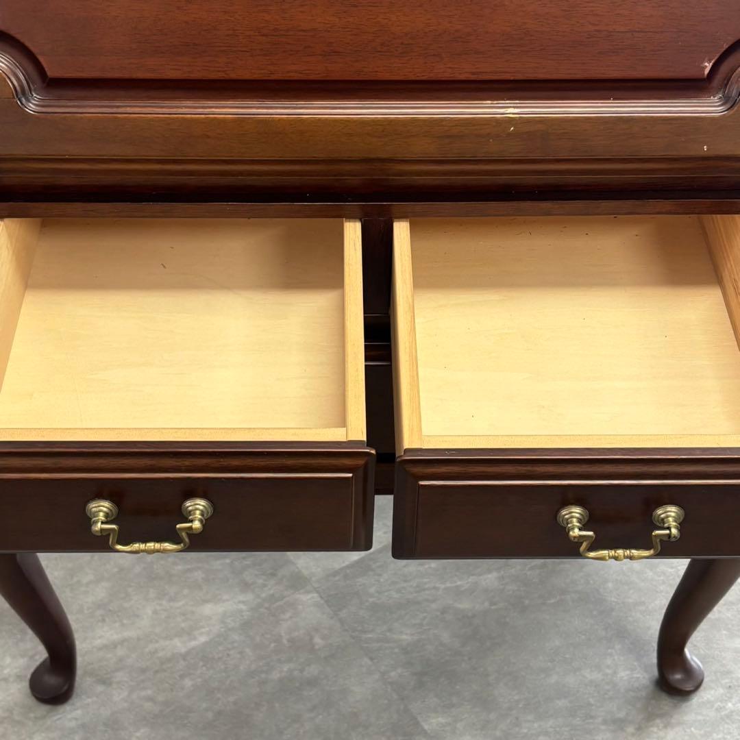 ◇マルニ木工 地中海 ライティングビューロ 机 デスク 猫脚