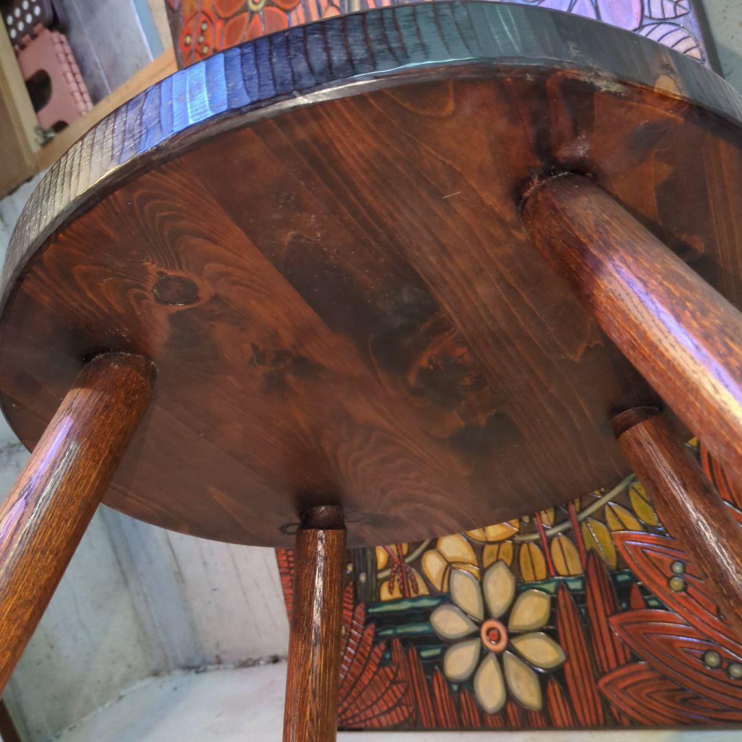 手作り家具 矢澤金太郎 天然木 ダイニングチェア ヒノキ 拭き漆 ビンテージ