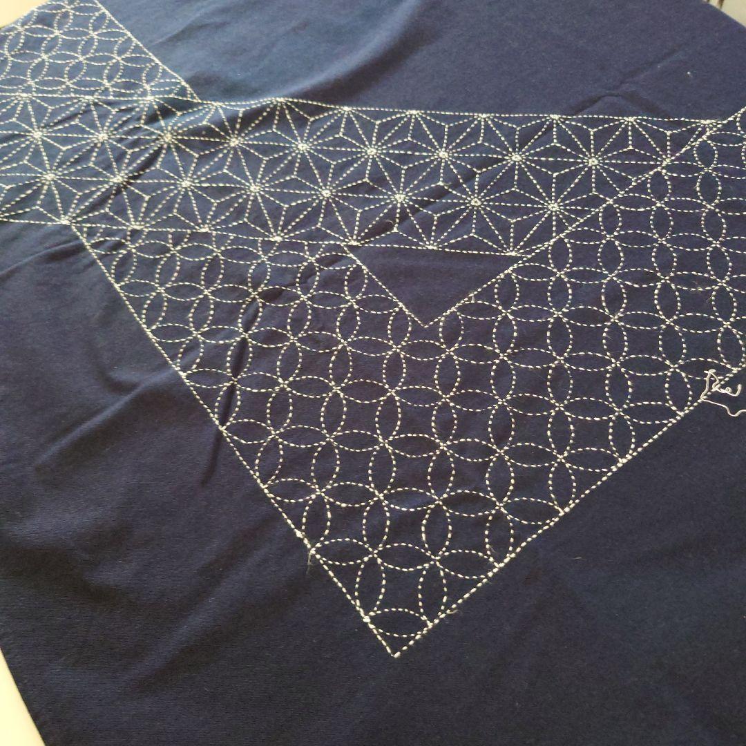 刺し子 ハンドメイド テーブルクロス こたつカバー タペストリー 藍色