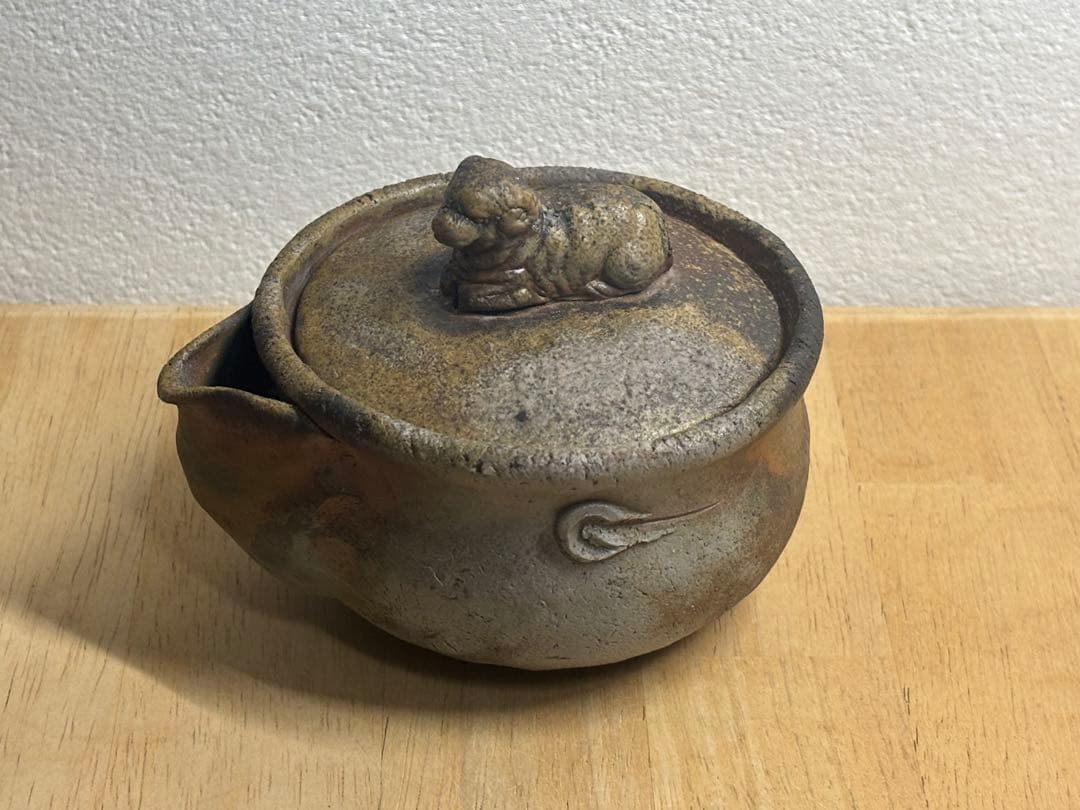84. 備前焼 宝瓶 登り窯 ひつじ 羊 手びねり 急須 - メルカリ
