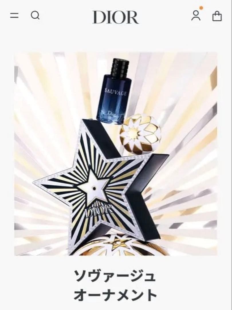 Dior ソヴァージュ オーナメント巾着セット - メルカリ