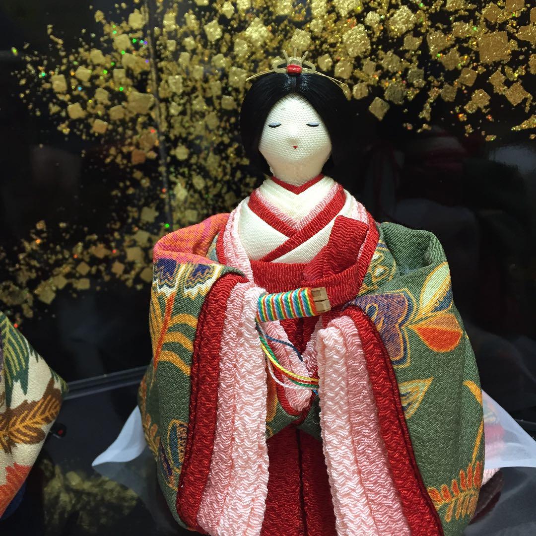 桃の節句 雛人形 古布調 王朝雛飾り - メルカリ