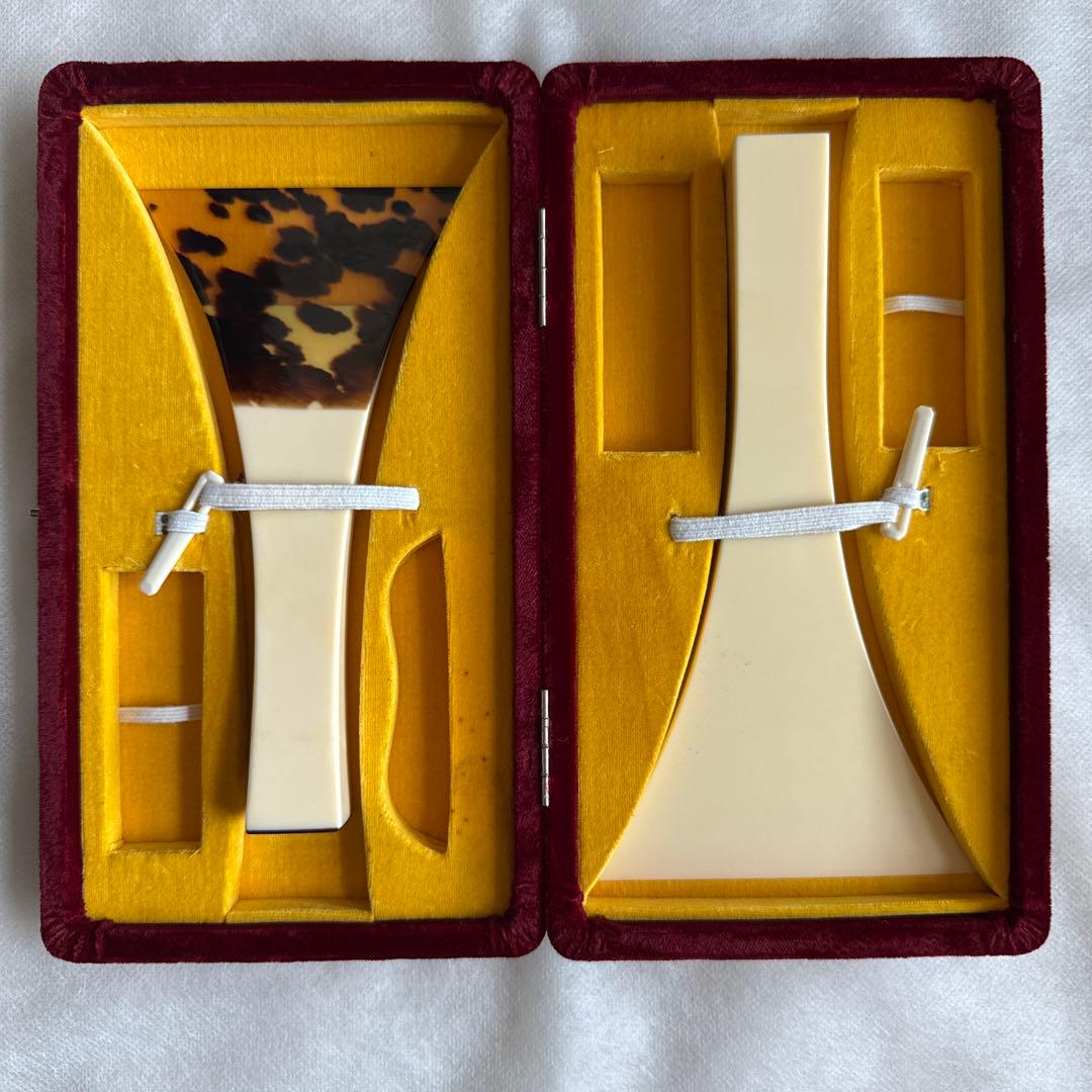 三味線バチ 鼈甲製 ケース付き