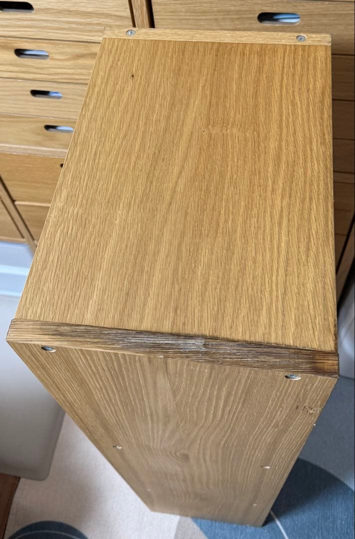 無印良品　スタッキングシェルフ・3段・オーク材