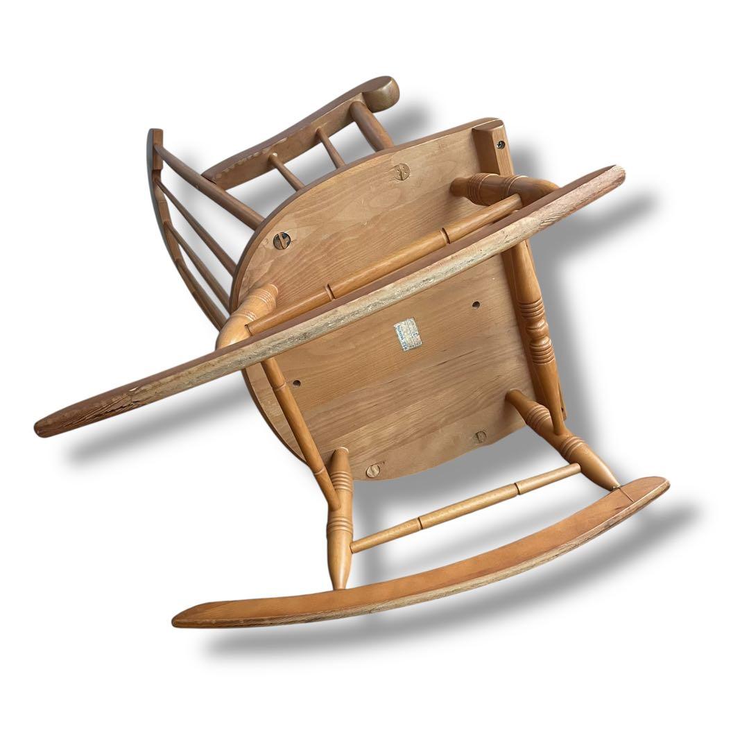 飛騨産業 キツツキマーク ロッキングチェア ウィンザースタイル 揺り椅子 穂高