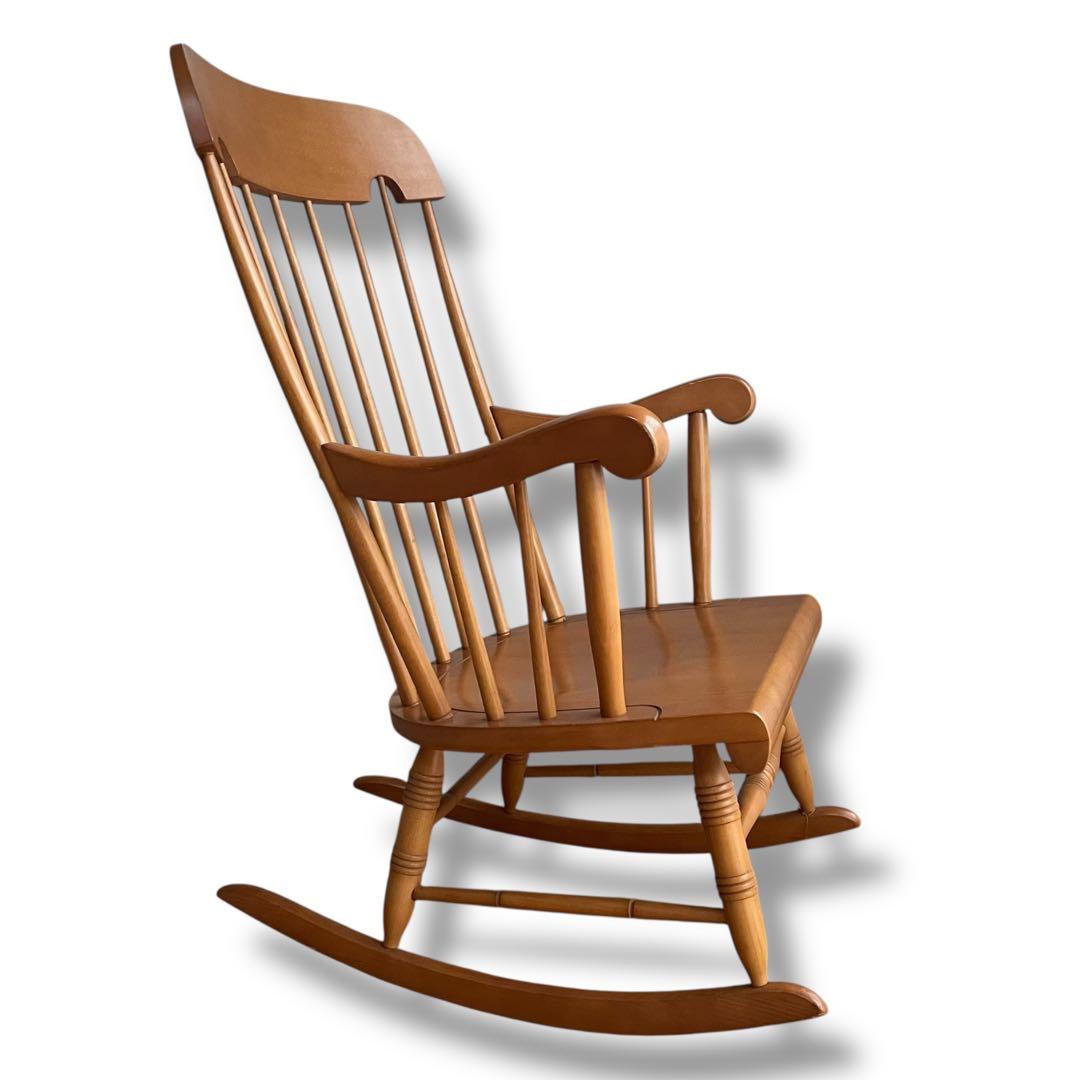 飛騨産業 キツツキマーク ロッキングチェア ウィンザースタイル 揺り椅子 穂高