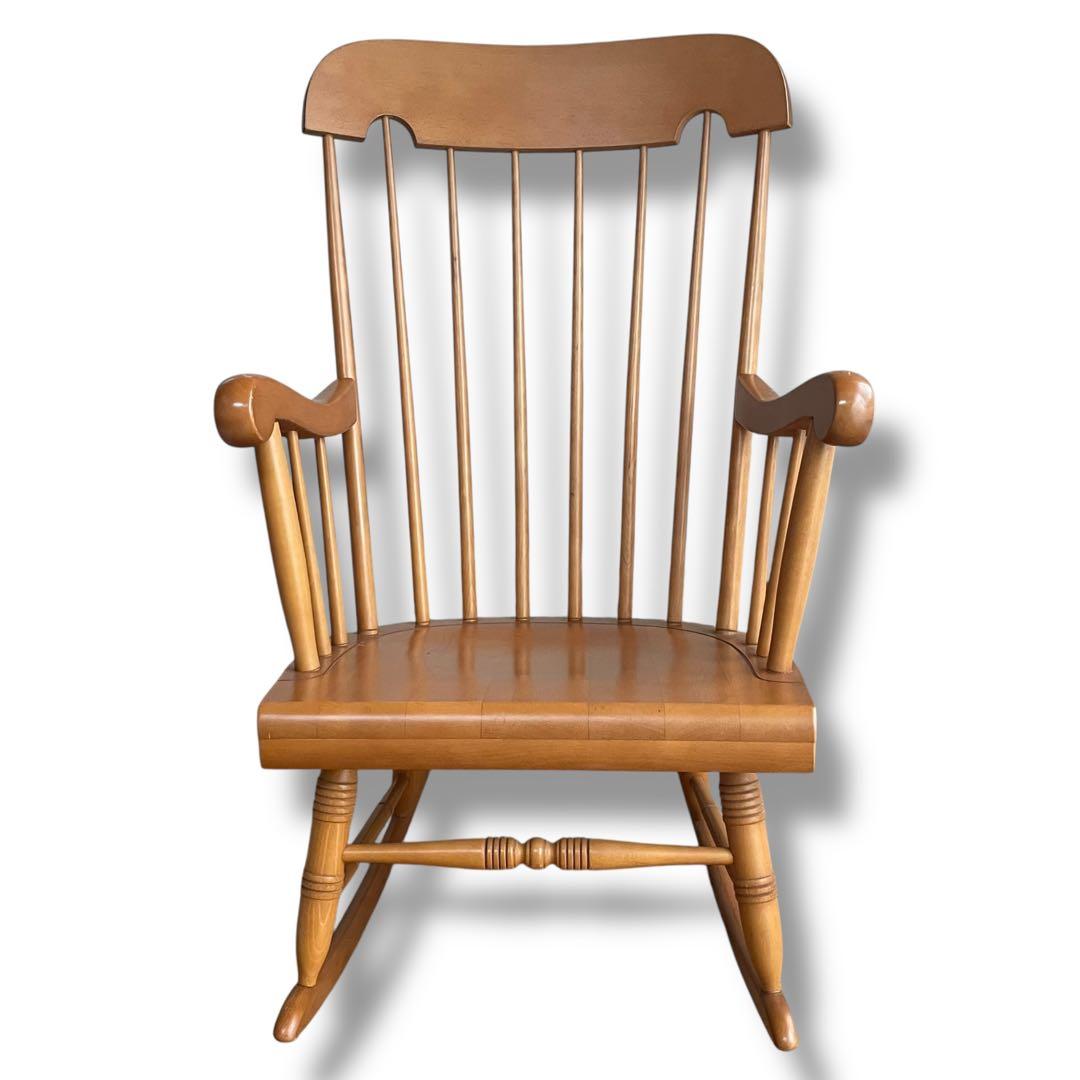 飛騨産業 キツツキマーク ロッキングチェア ウィンザースタイル 揺り椅子 穂高