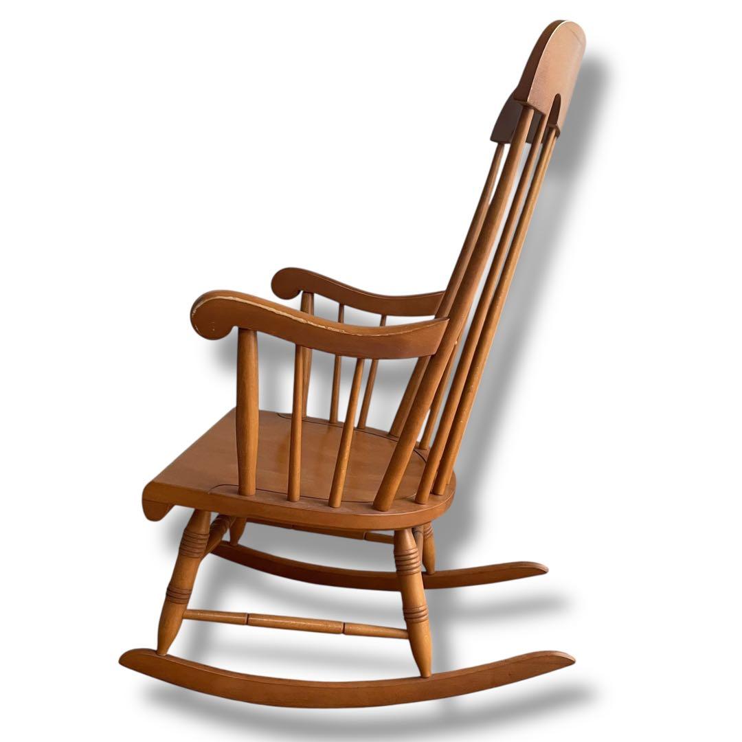 飛騨産業 キツツキマーク ロッキングチェア ウィンザースタイル 揺り椅子 穂高