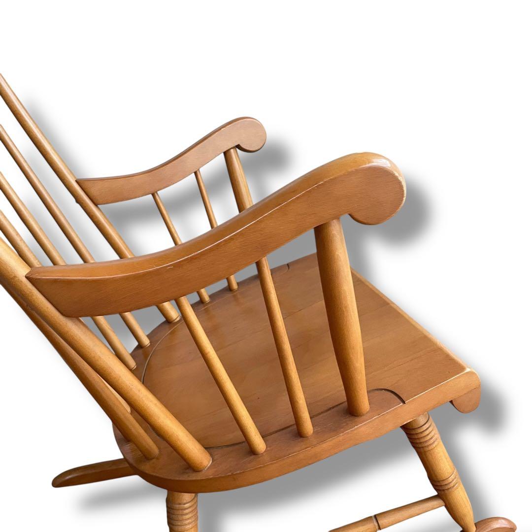 飛騨産業 キツツキマーク ロッキングチェア ウィンザースタイル 揺り椅子 穂高