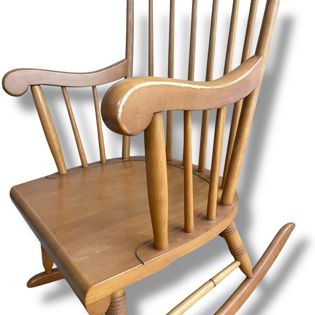 飛騨産業 キツツキマーク ロッキングチェア ウィンザースタイル 揺り椅子 穂高