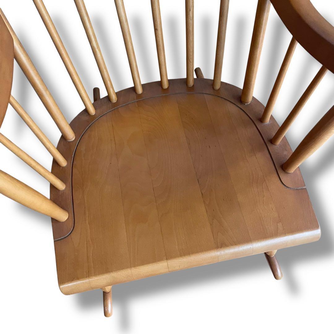 飛騨産業 キツツキマーク ロッキングチェア ウィンザースタイル 揺り椅子 穂高