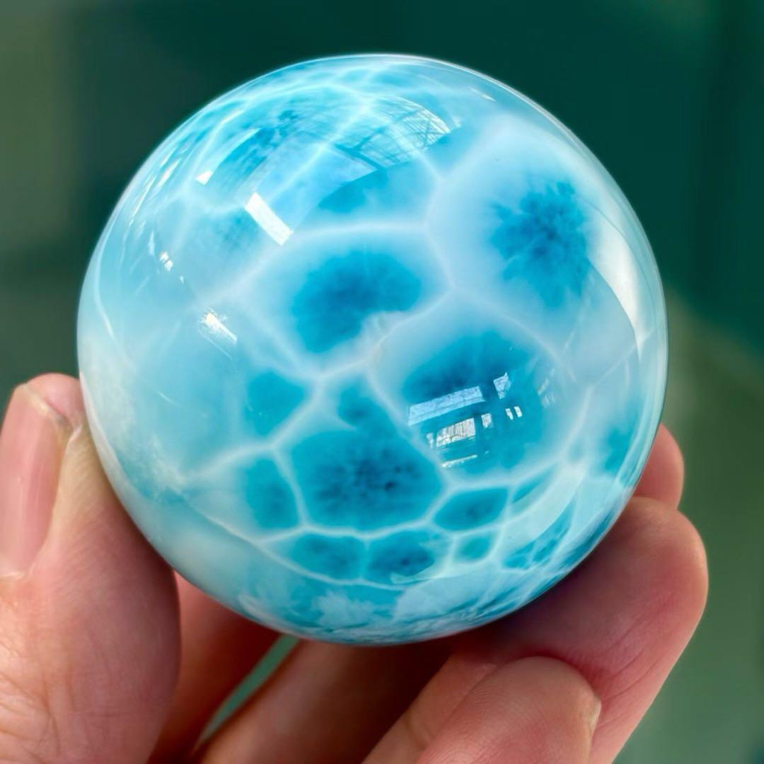 ⭐︎【極上品】天然 ラリマー 置物 45mm 138.2g