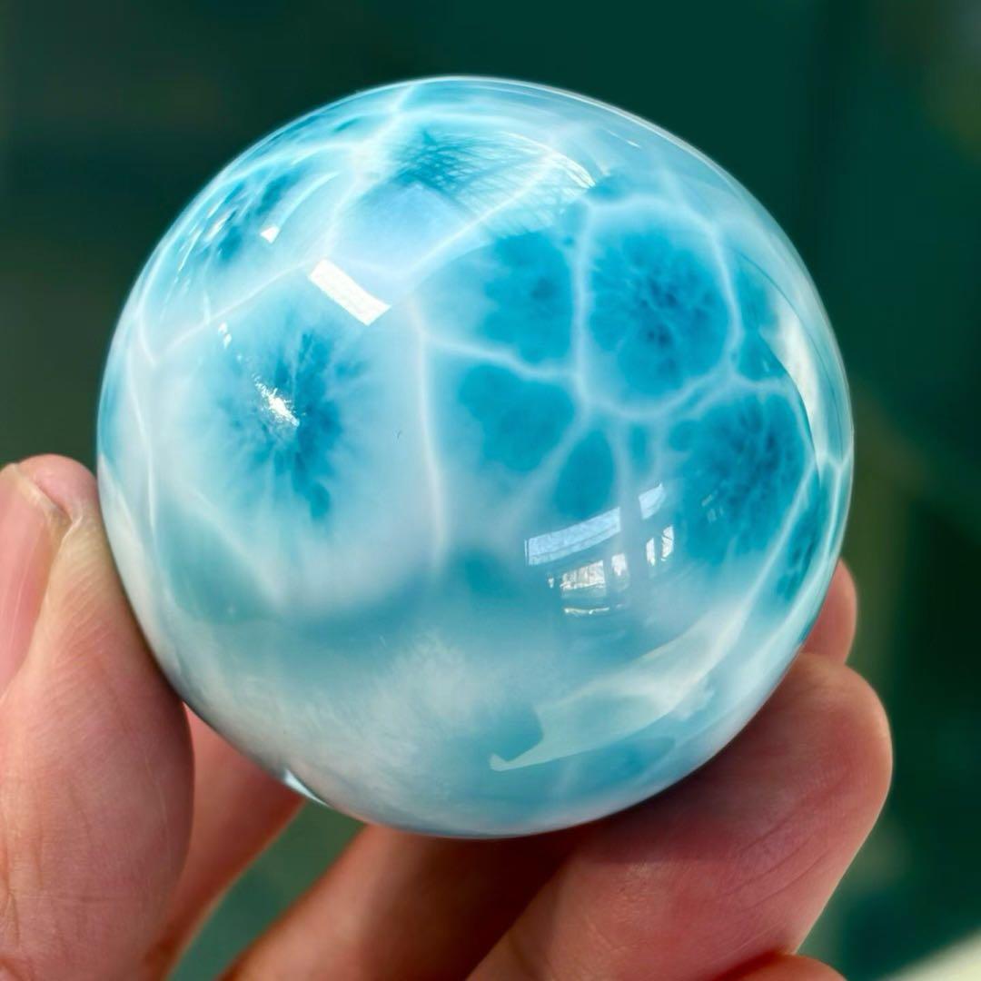 ⭐︎【極上品】天然 ラリマー 置物 45mm 138.2g