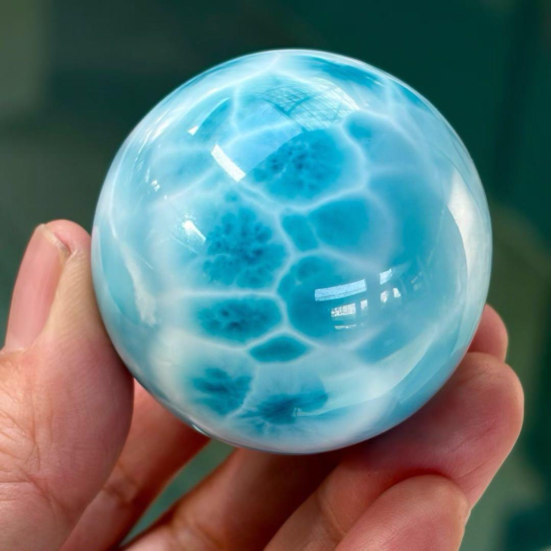 ⭐︎【極上品】天然 ラリマー 置物 45mm 138.2g