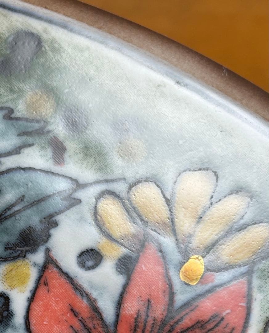 【希少品】ARABIA ヘルヤ \"Auringossa loistaen\"陶板画