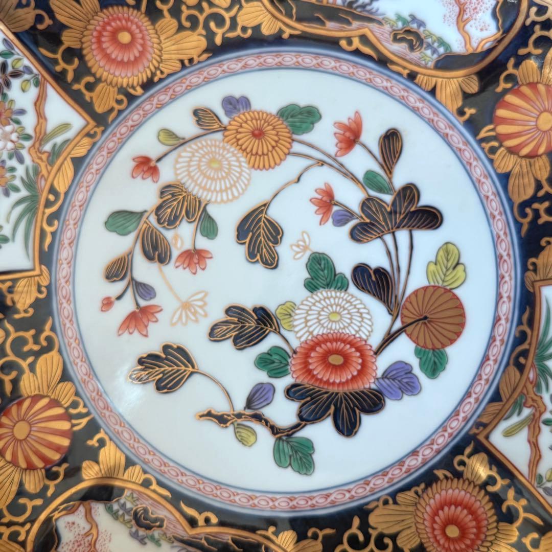 【共箱付き未使用】有田焼 其泉窯琳派　古伊万里様式　大皿1枚　飾り皿　豪華絢爛
