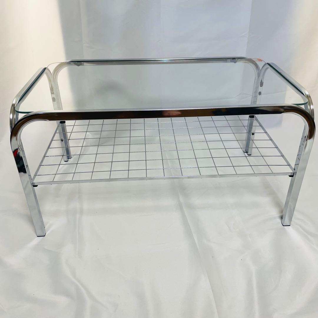 レトロポップ 昭和レトロ 80‘s ガラス センターテーブル コーヒーテーブル