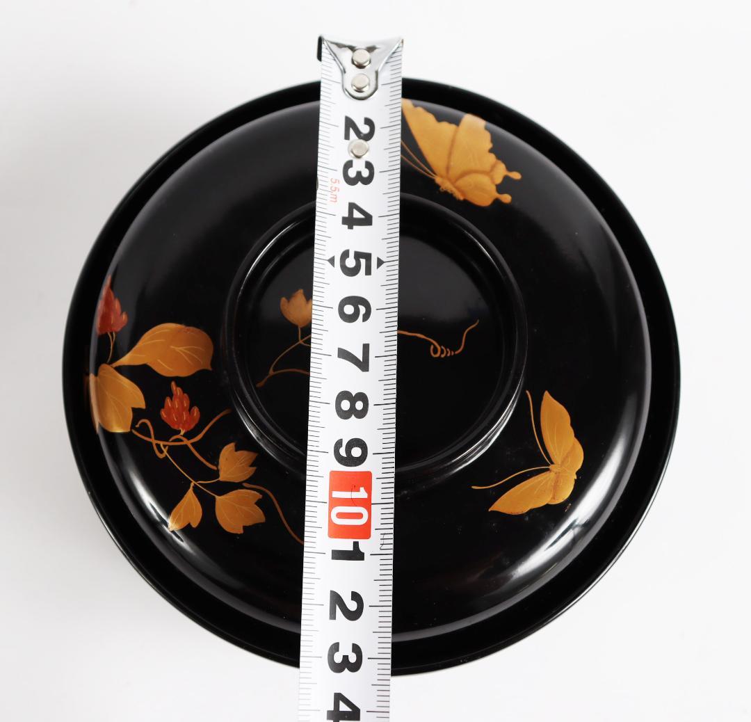 木製漆器 花蝶蒔絵 吸物椀 五客 漆芸④