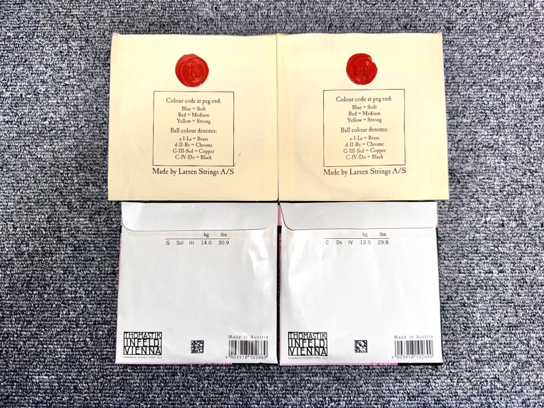 中古チェロ弦】半額以下！！ラーセン ソリスト& スピロコア