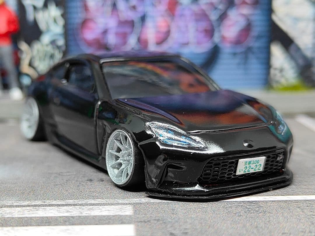 トミカ改造トヨタ GR86 ブラック全塗装品 深リムホットウィール - メルカリ