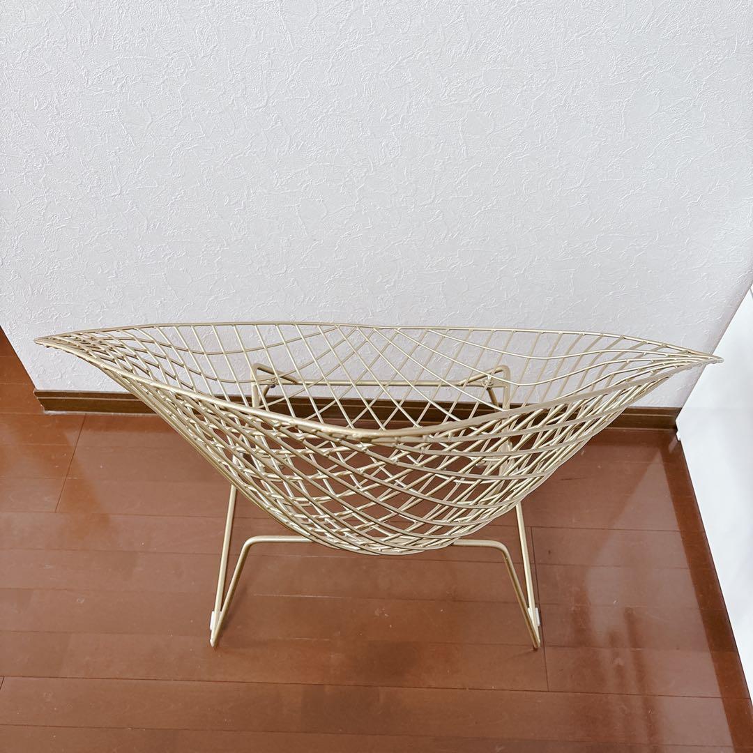 美品】ダイヤモンドチェア ゴールド ワイヤーチェア リプロダクト 匿名