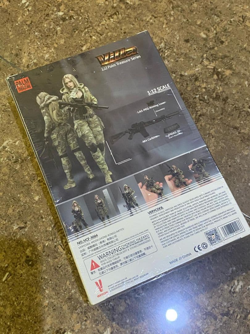 1/12 Villa 迷彩女性兵士 ヴィッラ 1/12スケール 植毛ヘッド