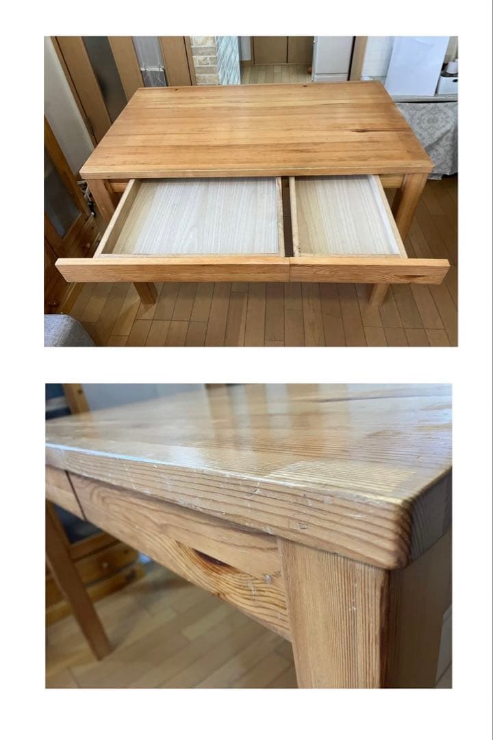 110tony 様専用 MUJ I無印良品 パイン材学習机セット - メルカリ
