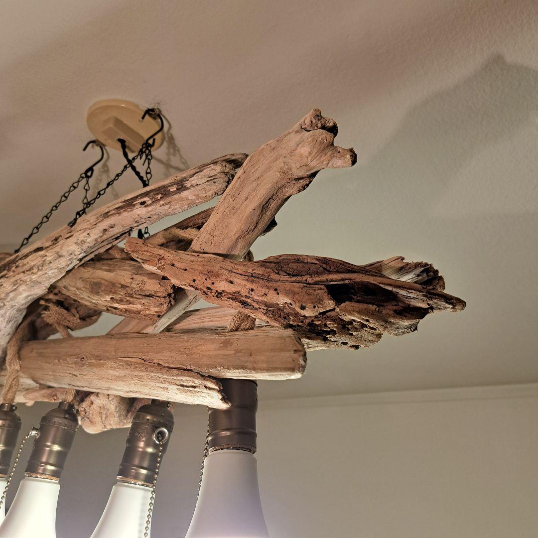 流木インテリア 6灯LEDペンダント 6〜18帖　存在感大 即発送 sale品