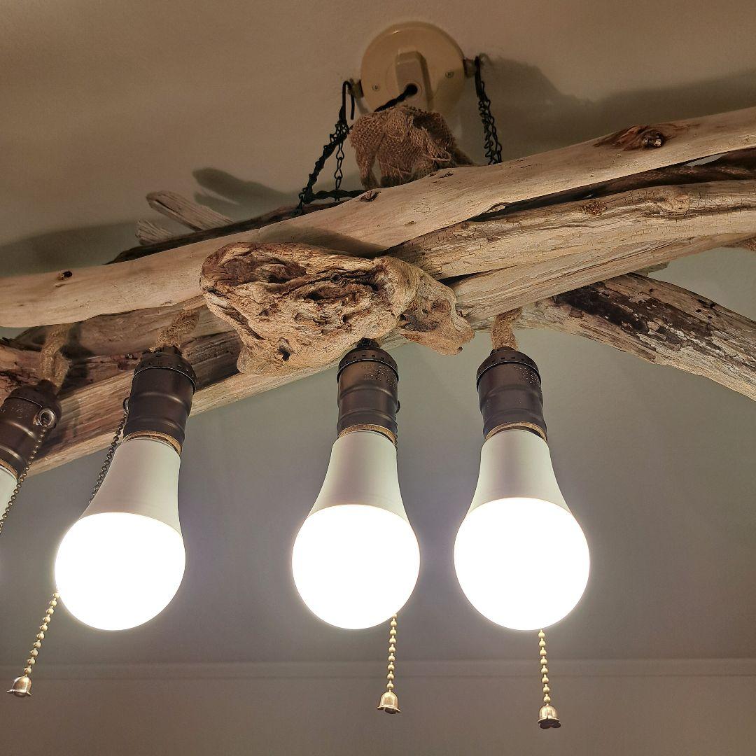 流木インテリア 6灯LEDペンダント 6〜18帖　存在感大 即発送 sale品