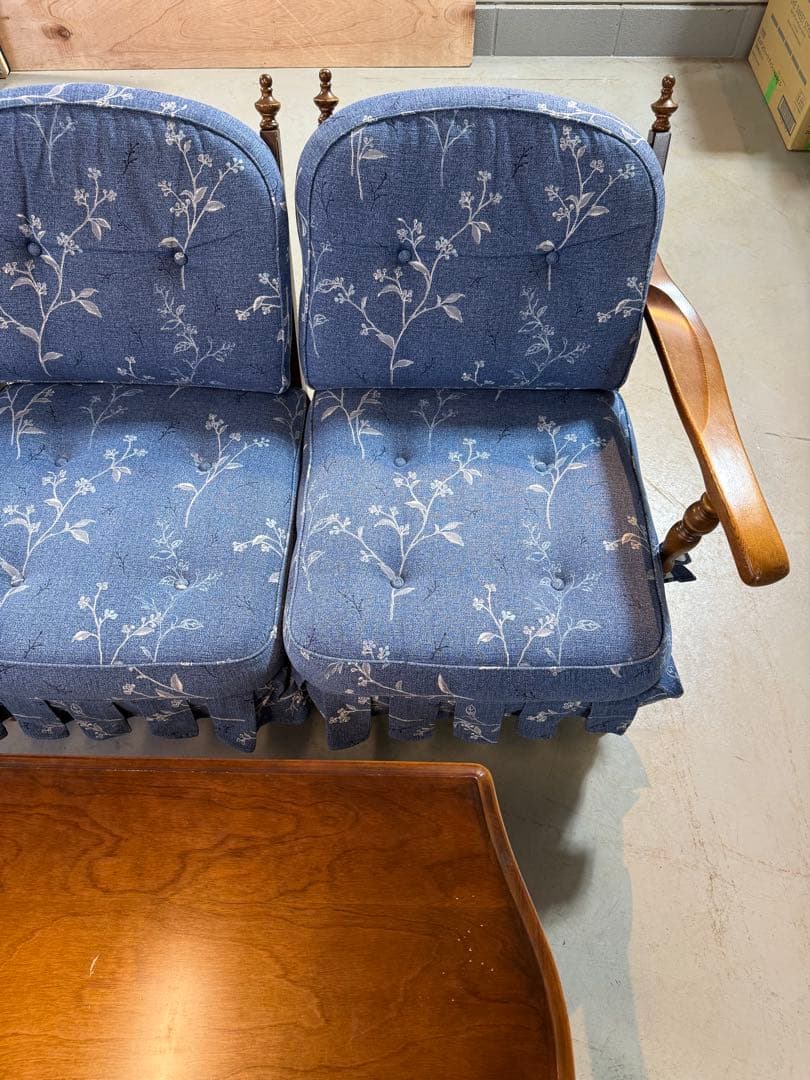 飛騨産業 3人掛けソファ（キツツキマーク）