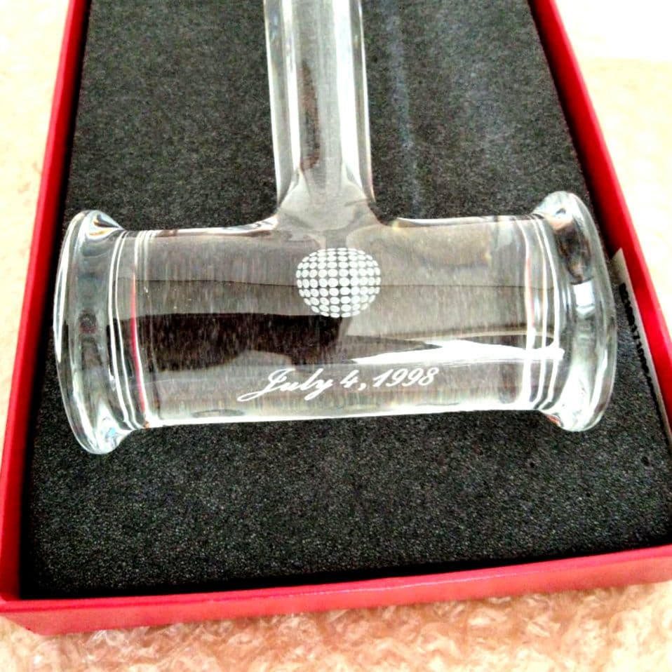 【新品】バカラ　Baccarat 　トンカチ 　ハンマー　1998 置物　箱付き